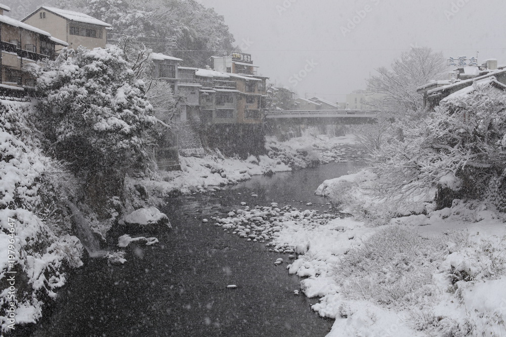Gujo Hachiman during winter
