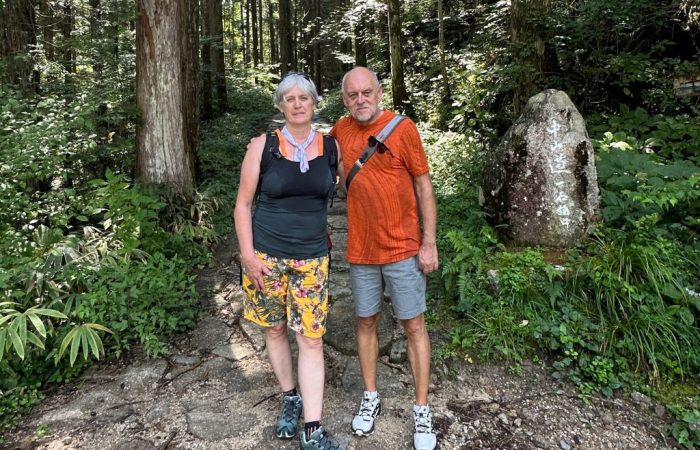 Our guests on the Magome to Tsumago Hiking Tour from Nagoya